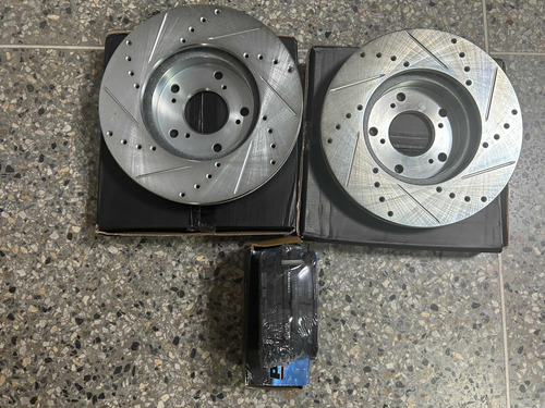 Juego Disco De Freno Delantero Perforado Honda Accord 2008