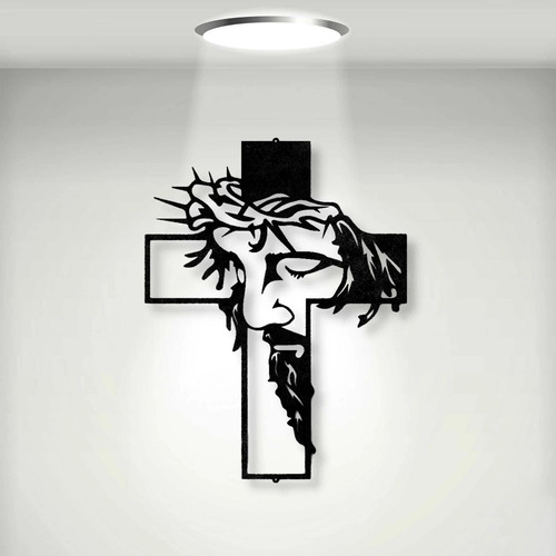 Estatua De Crucifijo, De Pared, Jesús Con Intrincados