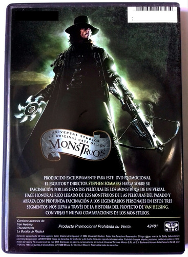 Inspiracion Van Helsing Stephen Sommers Dvd Original (Usado)
