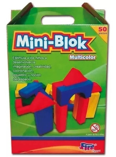 Bloques De Madera X 50 De Color Mini Blok - Sharif Express