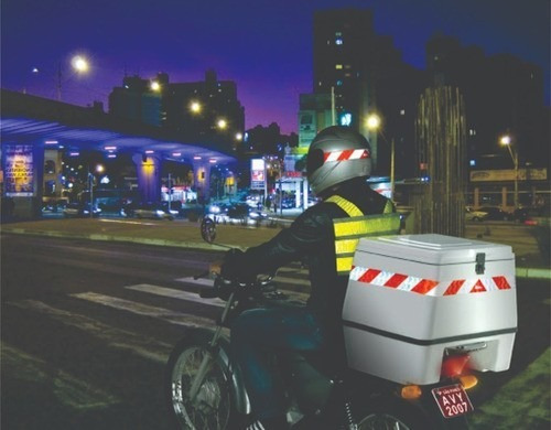 Imagem 5 de 6 de 25 Faixas Refletiva Baú Moto Sherman 1,40m
