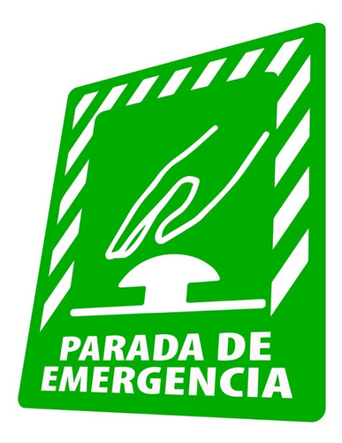 Letrero Parada De Emergencia, Cartel Señalización Señalética