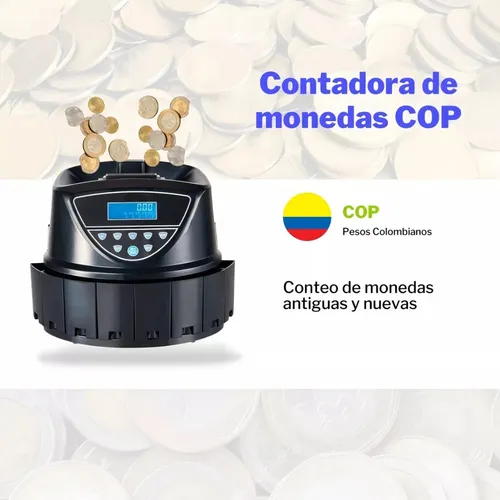 Maquina Contadora De Monedas Pantalla Cuenta Separa Totaliza