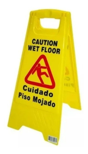 Cartel Señal Piso Mojado Plástico Pequeña