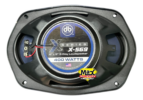 Par De Bocinas 6x9 400w C/ Tweeter Domo Db Drive X-s69 Negro
