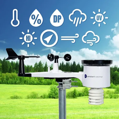 Ambient Weather Estación Meteorológica Inalámbrica Intel.