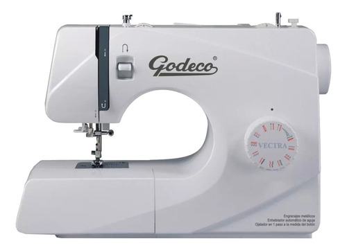 Imagen 1 de 2 de Máquina de coser recta Godeco Vectra portable blanca 220V