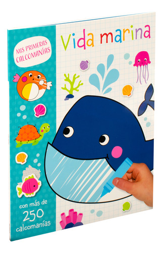 Libro Vida Marina. Mis Primeras Calcomanías Lku