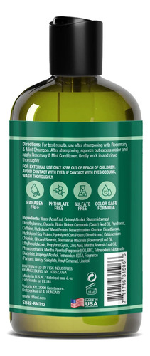 Difeel Rosemary & Mint Conditioner Infused With Biotin 354ml