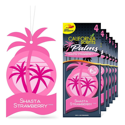 Palmera X6 Perfume Para Auto California Scents Caja X6 Unid 