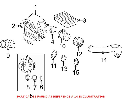 Manguera Admision Aire Motor Original Oem Para Bmw E65 B7 V8