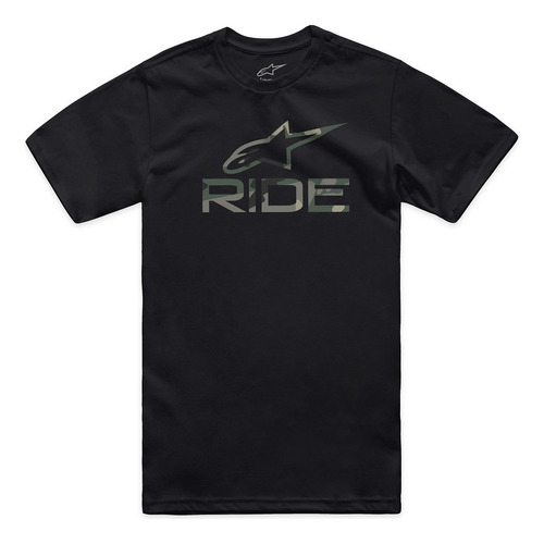 Camiseta Masculina Alpinestars Ride 4 Camuflada Preto 