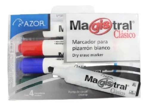 Imagen 1 de 1 de Marcador Magistral C/4 Para Pintarron Blanco