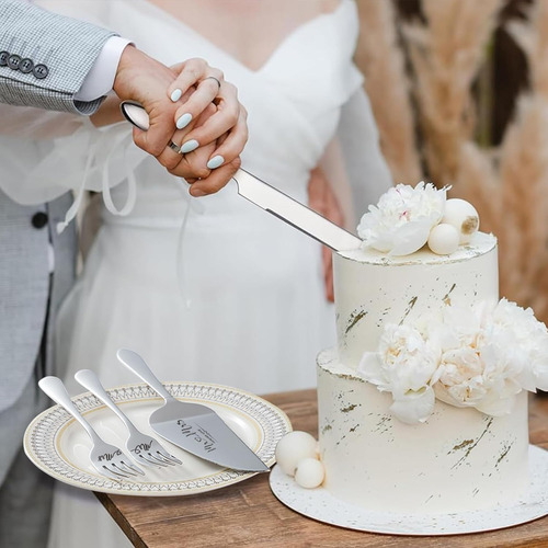Set Copas Para Boda Dorado Servidor Cubiertos Cisne Mr Mrs