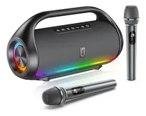Comprar Hwwr Máquina De Karaoke Con 2 Micrófonos Inalámbricos...