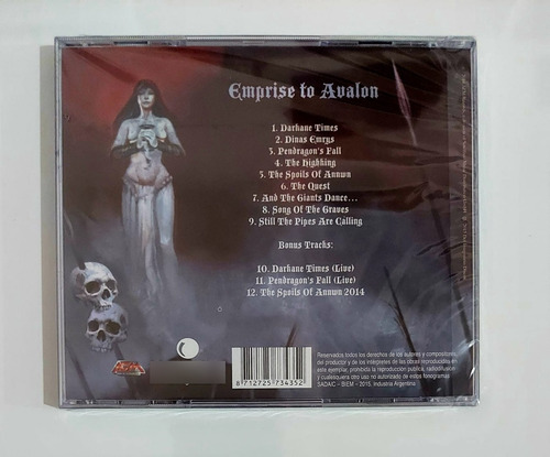 Suidakra - Emprise To Avalon (imp/arg) (cd Lacrado)