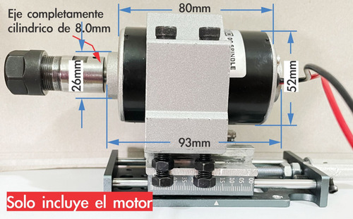 Motor De Husillo 200w 48v 12000rpm Spindle Cnc Enrutador Gra