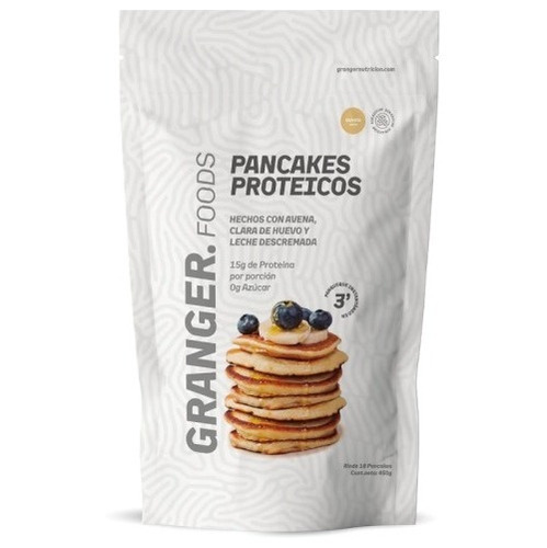 Imagen 1 de 3 de Pancakes Proteicos  Granger Vainilla X 450 Gr   18 Pancakes 