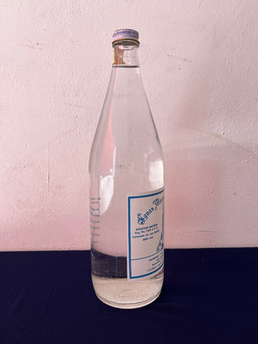 Antigua Botella Aguas De Lourdes 1 Litro Agua Mineral Soda (Usado)