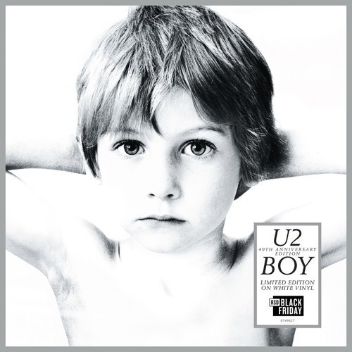 Vinil Lp branco do 40º aniversário do U2 Boy