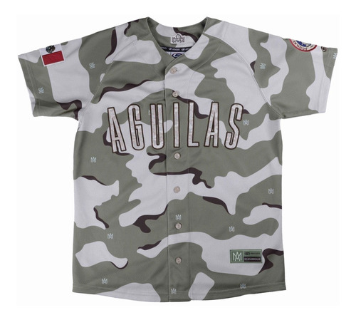 Jersey Beisbol Aguilas Mexicali El Siglo Verde Camo Camuflaj