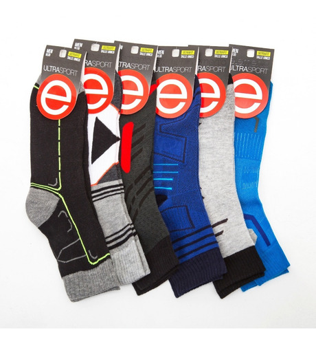 Pack X 6 Pares Soquetes Deportivos Hombre Elemento Art 953