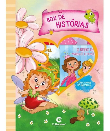 Imagem 3 de 3 de Box 6 Livros Livrinho Infantil Miniaturas Princesas E Fadas