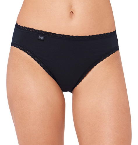 Calzón Bikini 24/7 Algodón Negro 980904 Sloggi