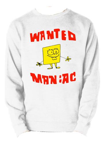 Bob Esponja Sudadera Wanted Aesthetic Regalo Sin Gorro 