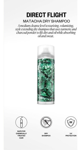 Igk Direct Flight ChampĂș Seco Matcha Multitarea 307 Ml 6,3 O