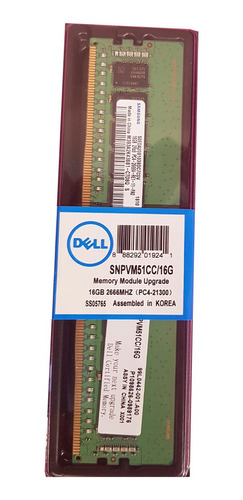 Memoria Dell 16gb Certified 2rx8 Rdimm 2666mhz R740 R540