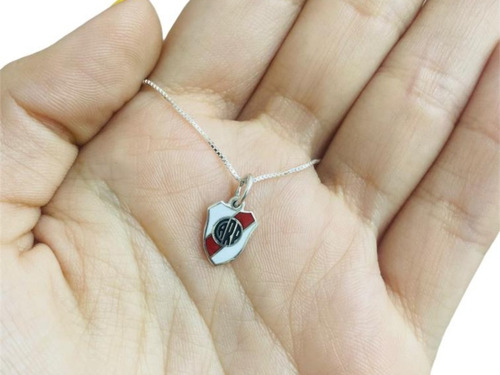 Cadena Dije Escudo River Plata Chico Futbol Regalo