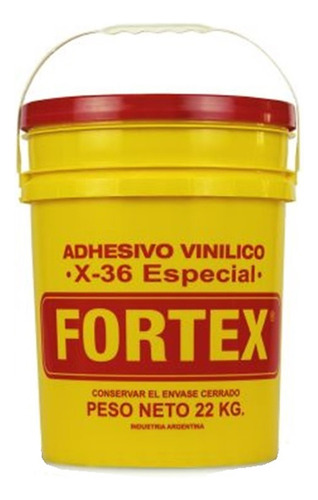 Adhesivo / Cola Vinilica Fortex X36 X 22 Kg Pegamento Mueble Color Blanco