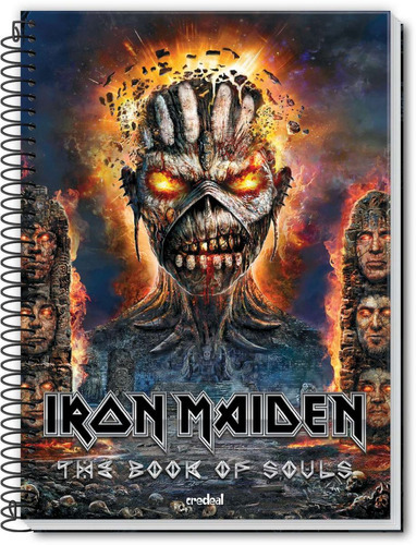 Caderno 10x1 Capa Dura 2018 Iron Maiden 200f Credeal C/2