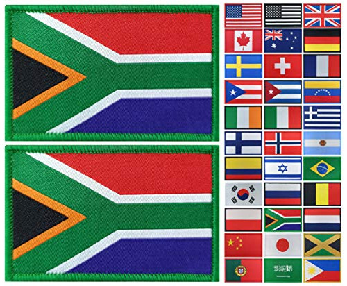 Parche Táctil Con Bandera De Sudáfrica De Jbcd, Paquete De 2