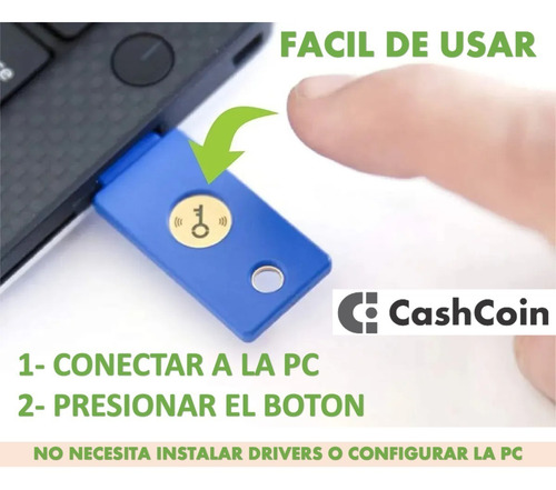 Imagen 6 de 10 de Yubikey Security Key - Yubico Fido Y Fido2 - Original