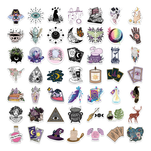 Adesivos Bohemia Gothic Magic Witch Para Crianças
