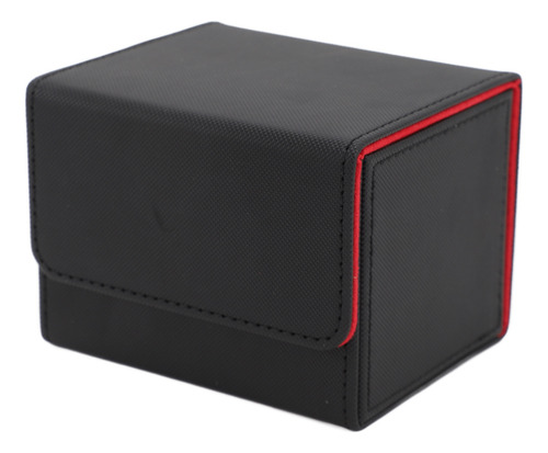 Caja De Cubierta De Tarjetas De Cuero Sintético Con Tapa