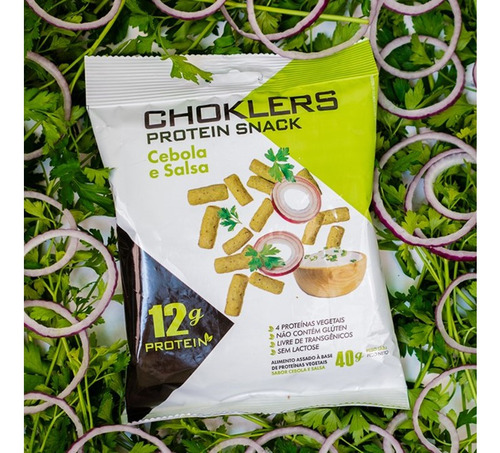 Kit 3 Unidade Choklers Protein Snack 40g Cebola E Salsa