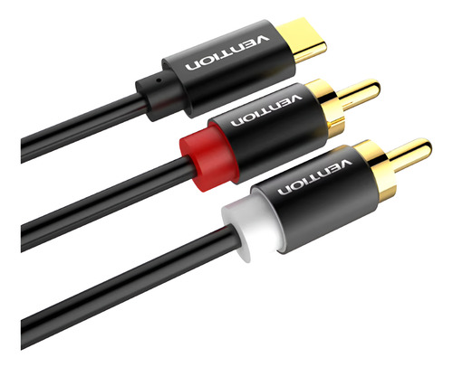 Cable Tipo C A Doble Rca Para Equipos De Audio 1.5m.