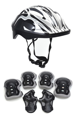 Juego 7 Rodilleras Y Coderas Para Casco Seguridad Para Niños