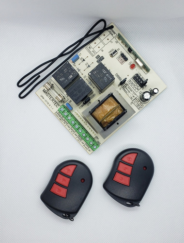 Kit Placa Portao Mastertec Rqc 299mhz + 2 Controles 299mhz