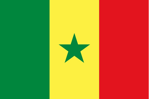 Bandera Senegal Medida Reglamentaria 90cm X 150cm