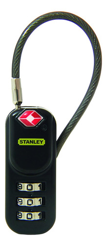Candado De Combinacion Para Maleta - Travelmax Negro Stanley