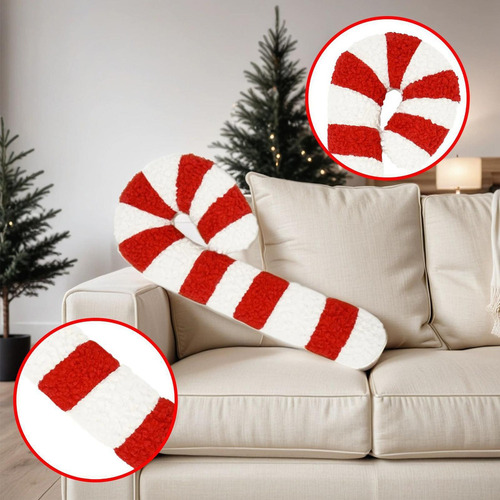 Bonitos Cojines Con Forma De Caramelo Navideño, Bonitos Y Fl