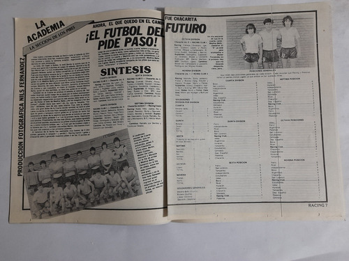 Revista Racing 265 Medina Bello, Racing En Rafaela, Wirzt (Usado)