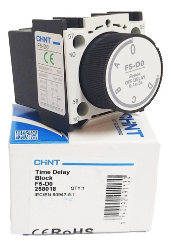 Modulo Retardo Tiempo Off-delay 0.1-3s P Contactor Nc1 Chint
