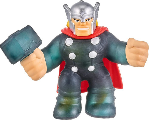Muñeco Flexible Estira 3x Goo Jit Zu Super Heroe Thor Marvel