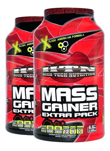 Mass Gainer Extra Pack 6 Kg Htn Proteinas + Carbohidratos