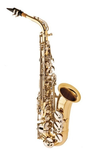 Sax Alto Eagle Saxofone Em Mib ( Laq ) Dourado Chaves Niquel